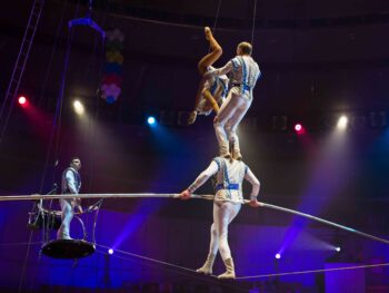 performance aerialists circus arena