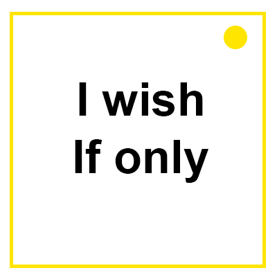 I wish If only Grammar